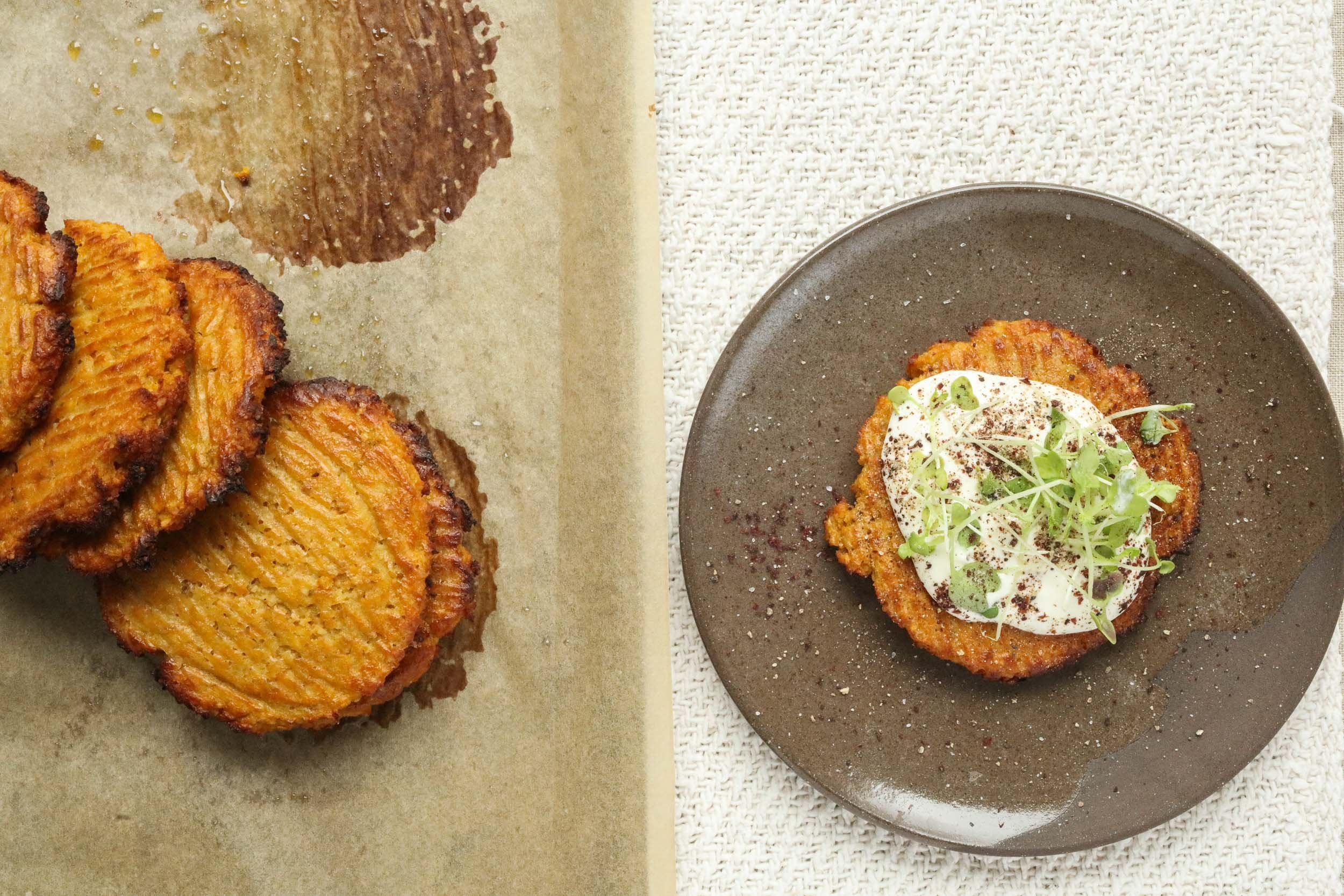 Sweet Potato + Carrot Flatbread