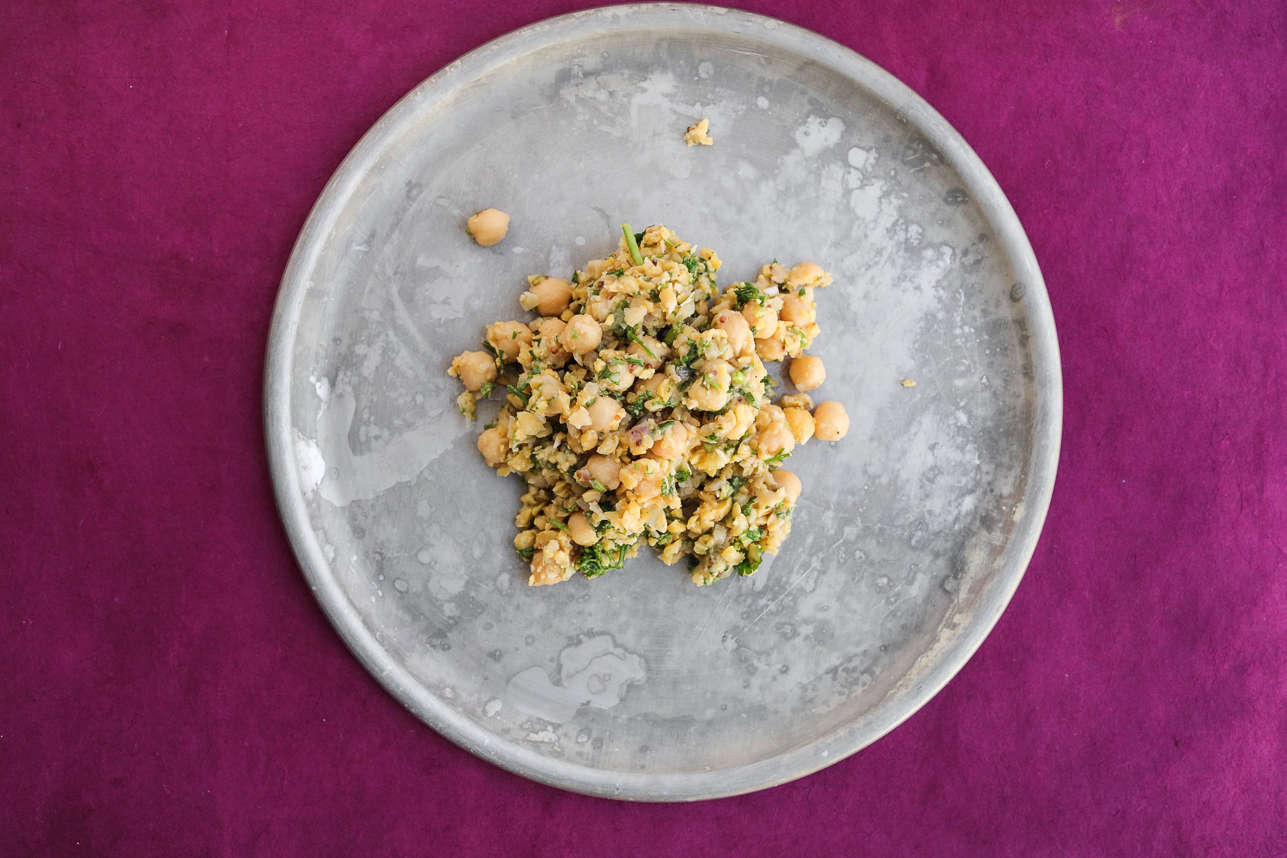 Smashed Chickpeas + Parsley
