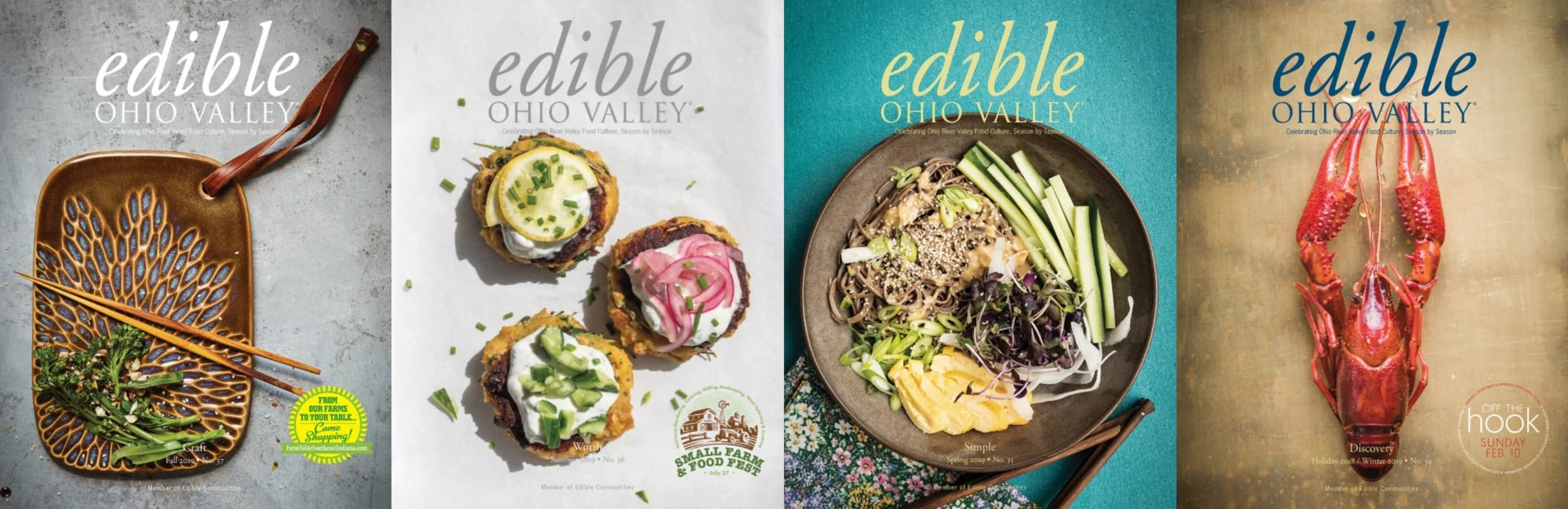 Print advertising in Edible Magazines