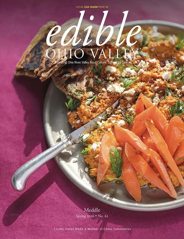 Current cover image of Edible Ohio Valley magazine