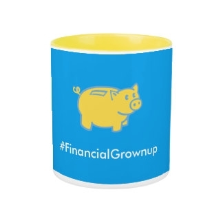 Two-tone #FinancialGrownup mug