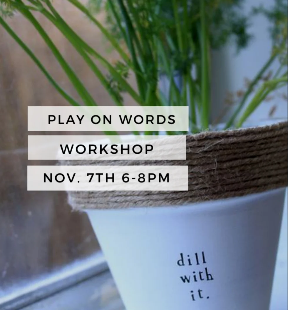 Play On Words DIY Workshop