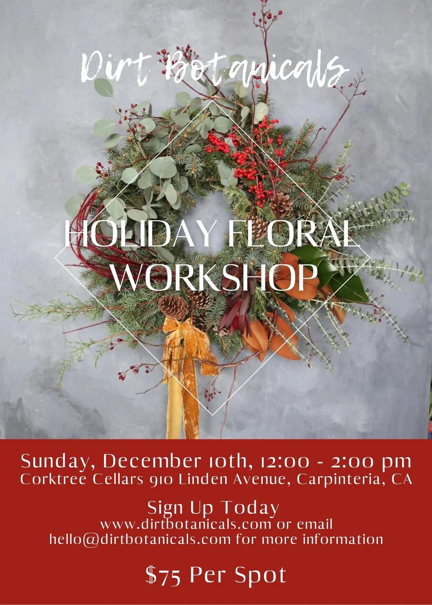 Holiday Floral Workshop