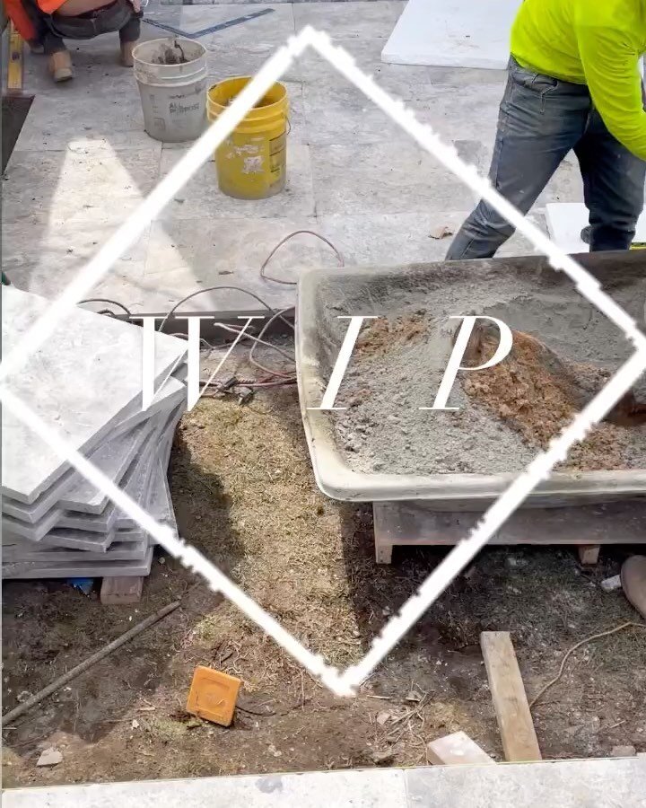 Work in progress! We&rsquo;re very excited about our first spring project of 2023. We&rsquo;re currently building a multi-level travertine patio for this Brooklyn client. It will have a perimeter of bamboo (surrounded by a barrier of course!) and und