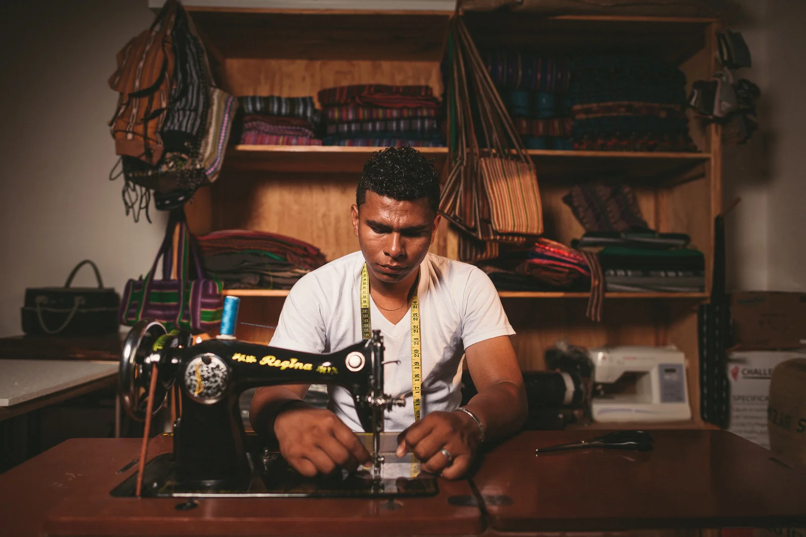Deybin is an accomplished artisan with an eye for detail and beauty. His growing skills allow him to create new products for the international market. 