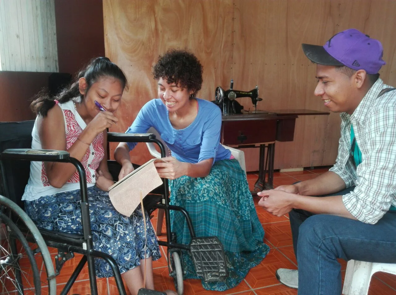 These three people are having a delightful visit. Ellen is an RN from Indiana (soon to move to Nicaragua) and Naum is a local volunteer. The third, Meyling, is part of our Mercy ministry. They are apparently enjoying the same joke. 