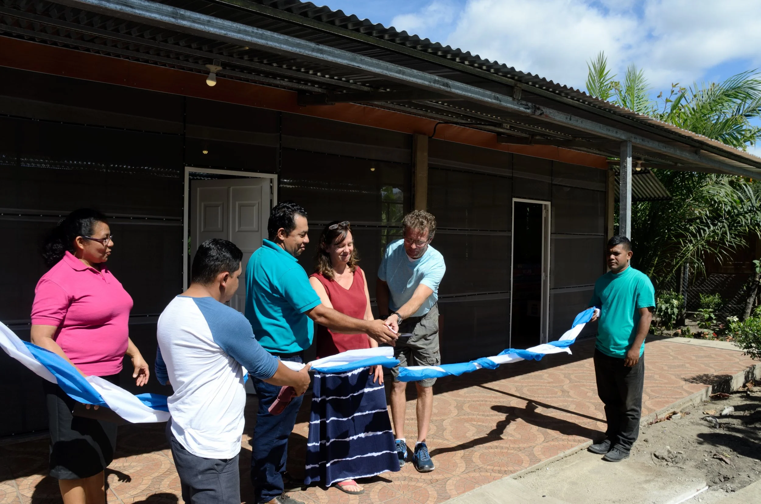 Ribbon cutting ceremony.