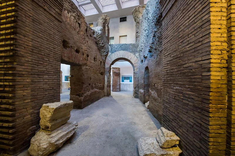 Parts of the underground ruins of the Stadium of Domitian (under Piazza Navona); Rome, Italy ** Source: http://www.artslife.com/2015/07/15/sotterranei-di-piazza-navona-lo-stadio-di-domiziano/