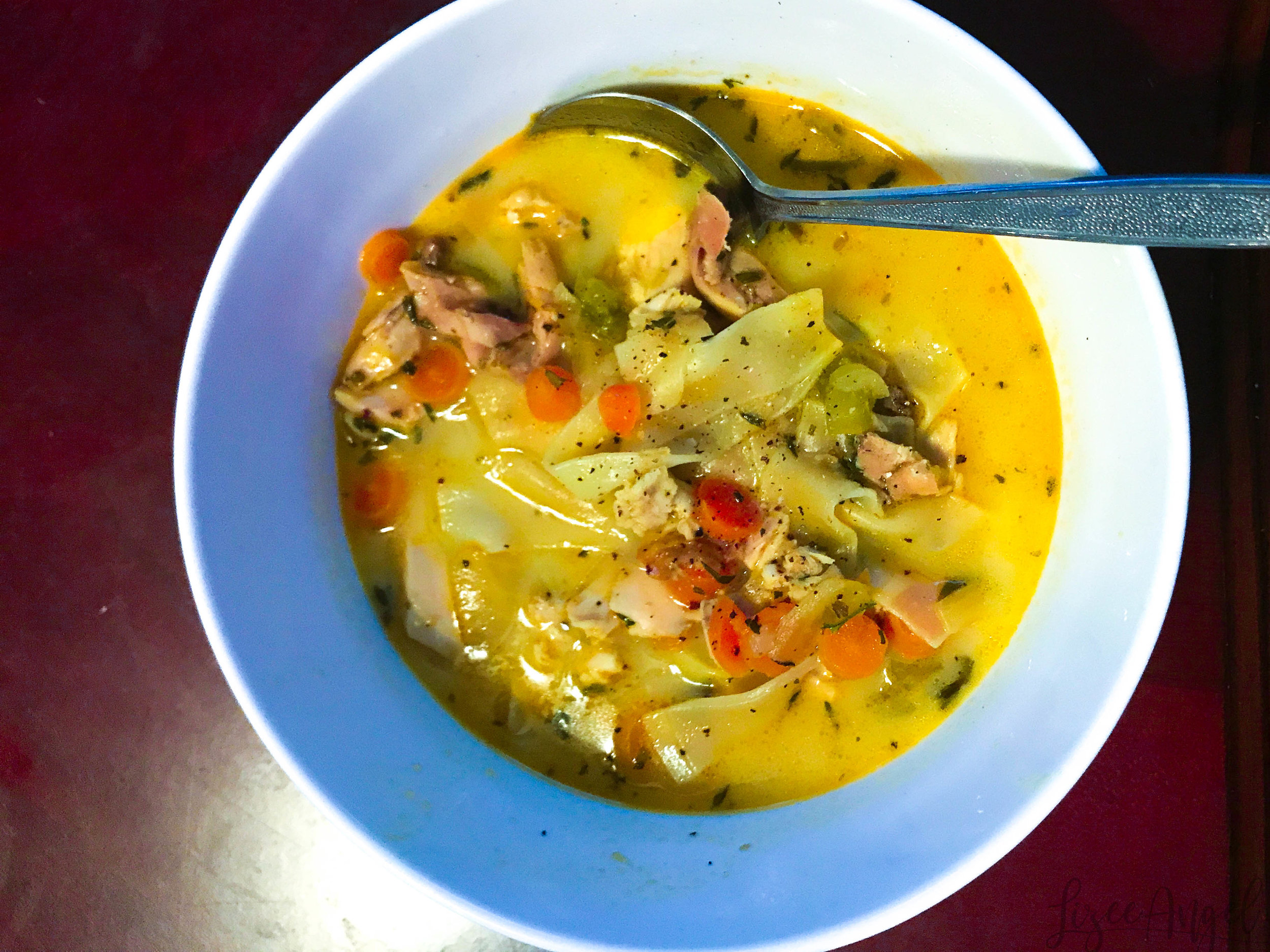 Copycat Lubys Chicken Green Chile soup