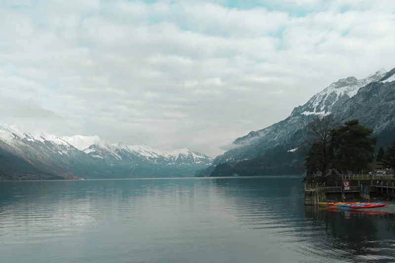Lake Brienz again, featuring our kayaks