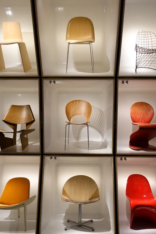 Chairs at the Denmark Design Museum