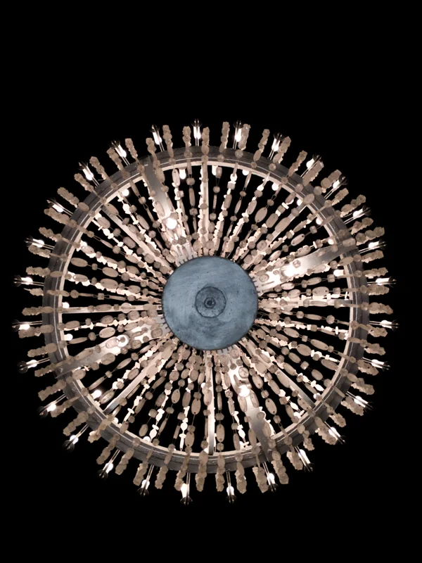 The Salt Mines: a salt chandelier