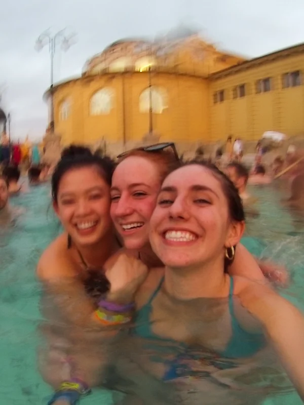 Budapest baths w/ Amanda and Maddie