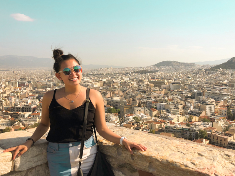 4.20.18. View from the Acropolis + me