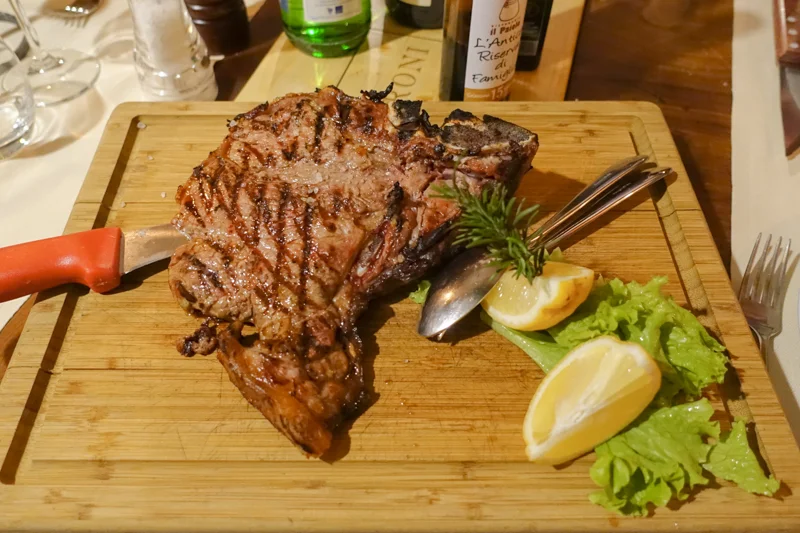 4.24.18. Il Paiolo: Florentine steak