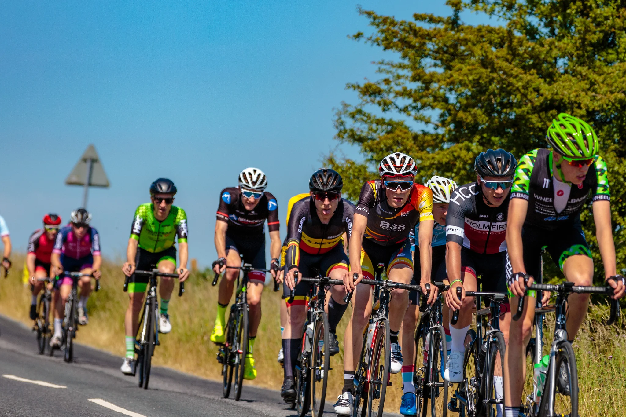 One of the times when I was sort of near the front of the race.