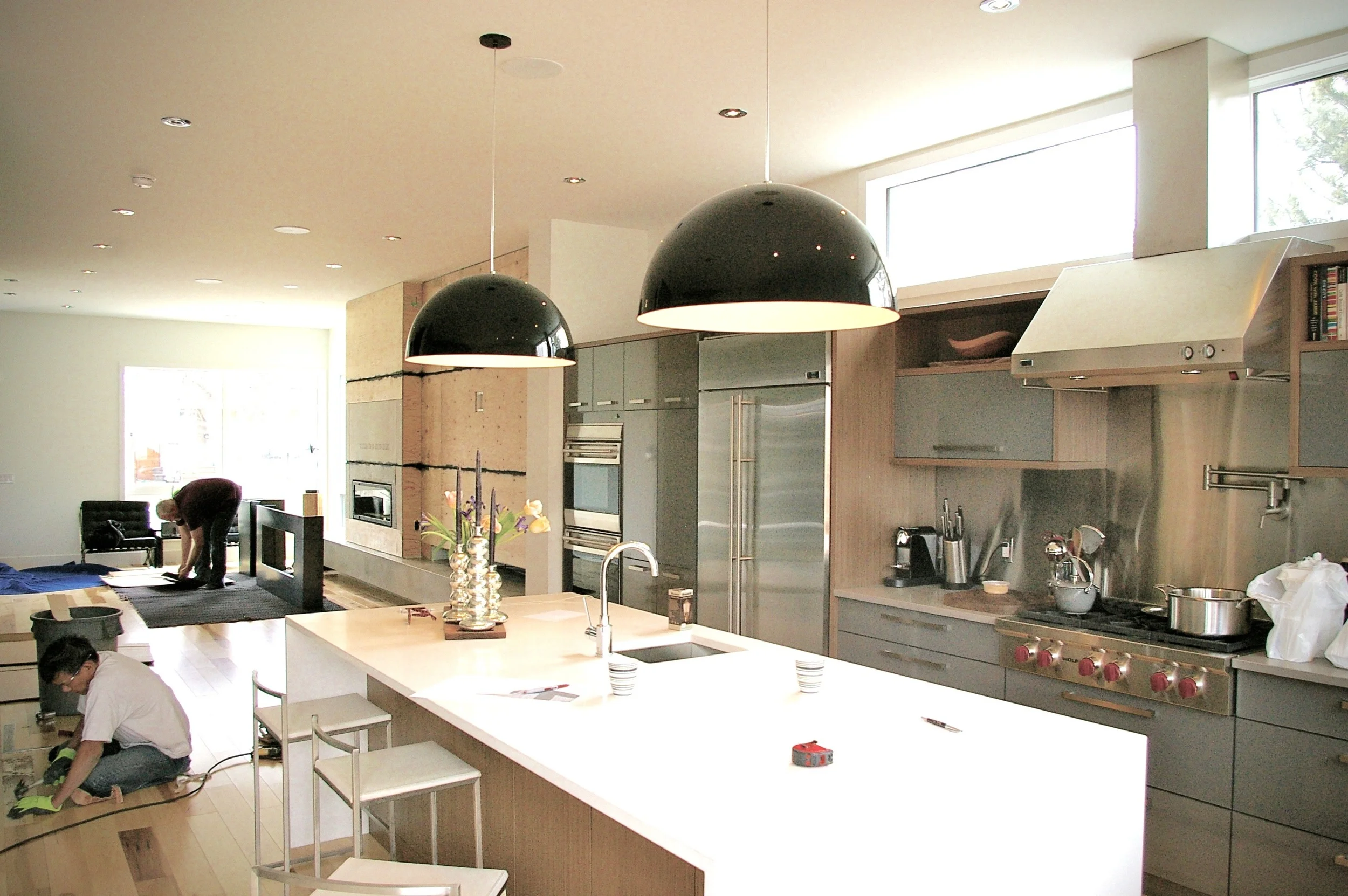  Open kitchen design. 