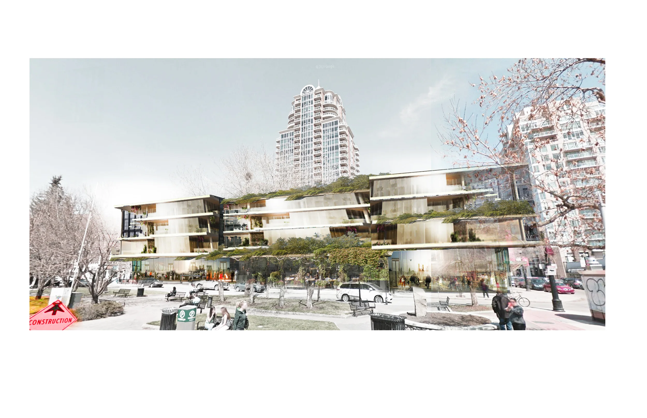 Mount Royal Village Calgary Architectural Rendering