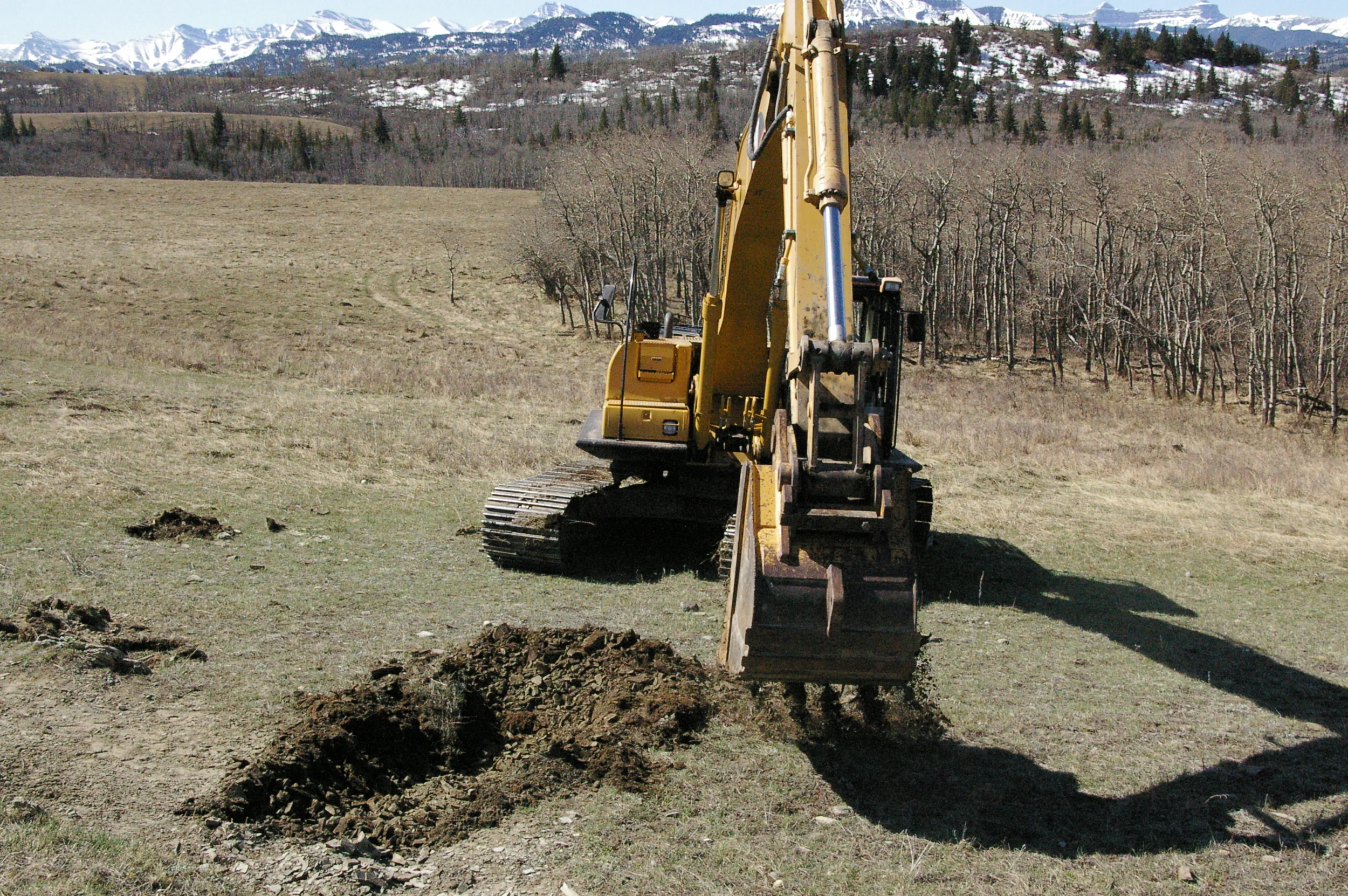  Digging for bed-rock. 