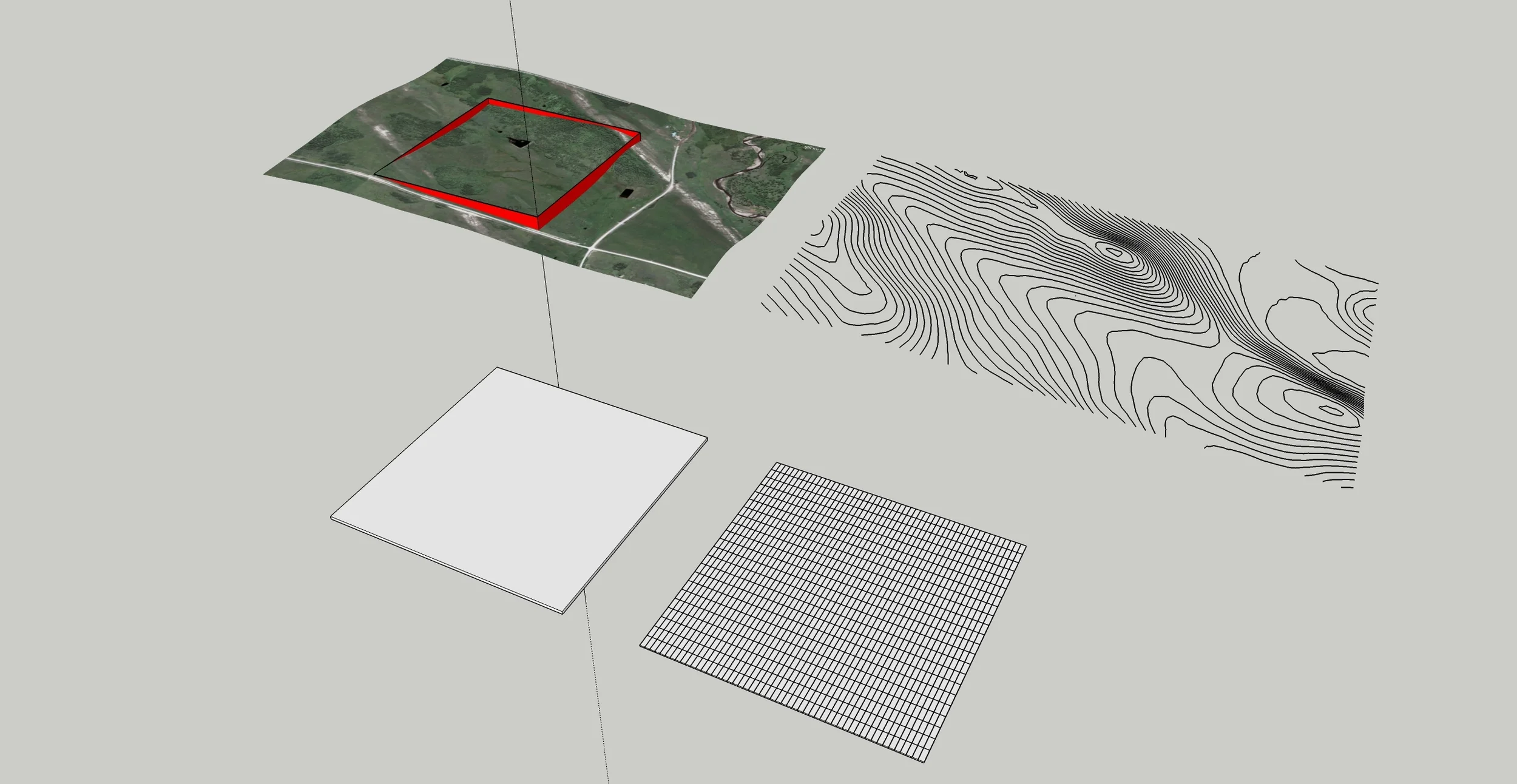  Site topographic study. 