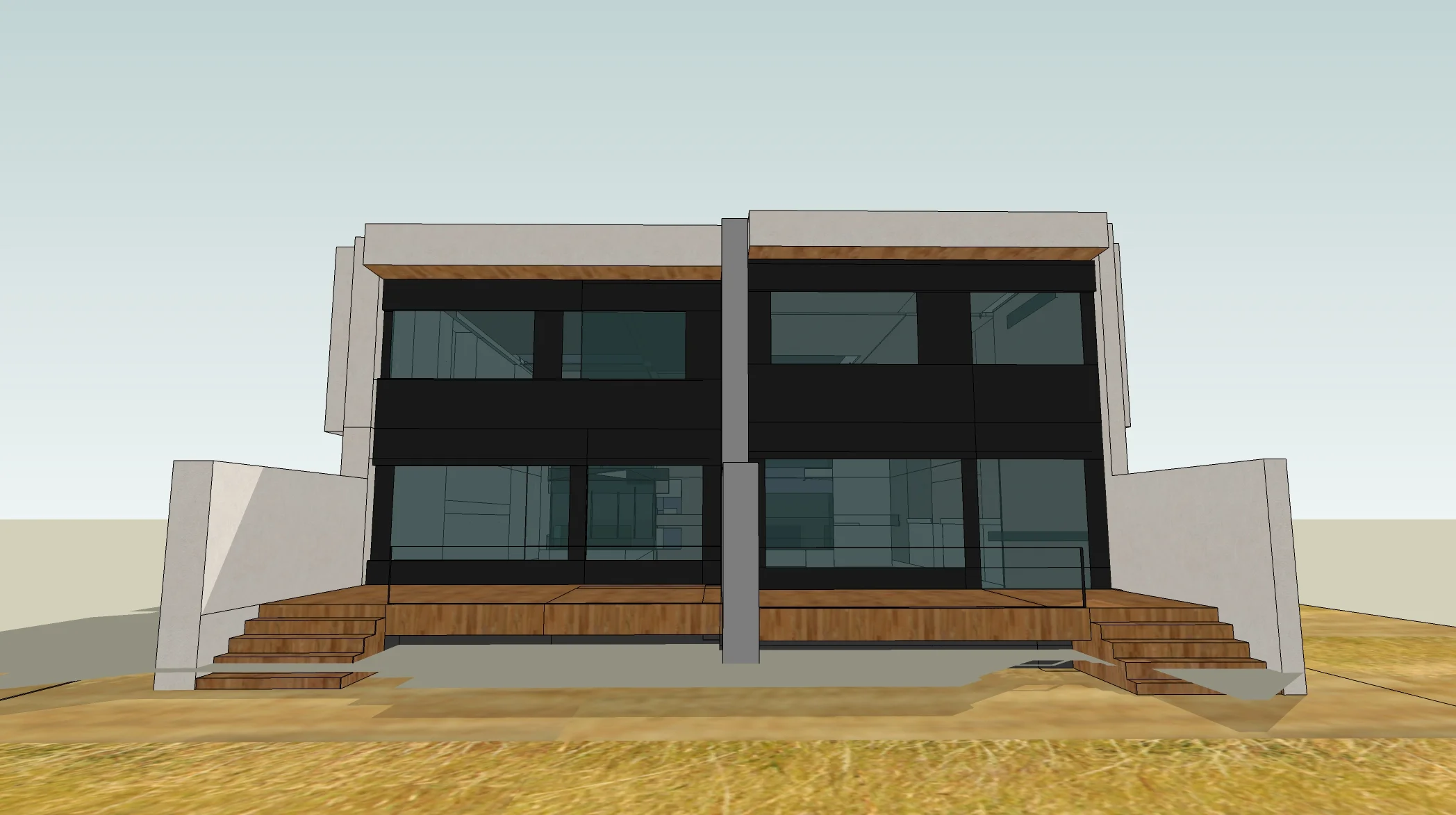  Rendering of rear elevation by Stady Isetta. 