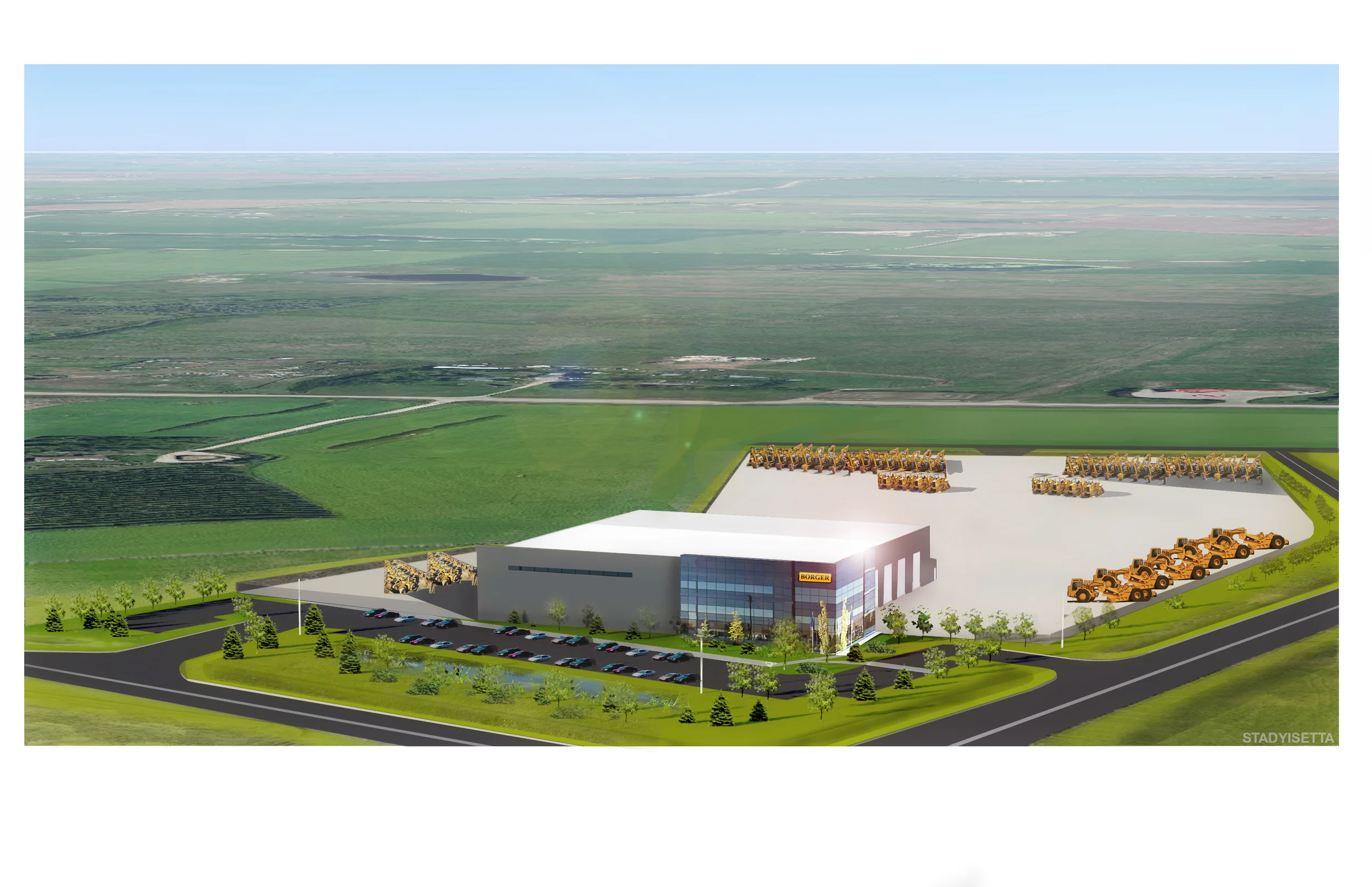 Architectural Rendering of Borger Building Calgary