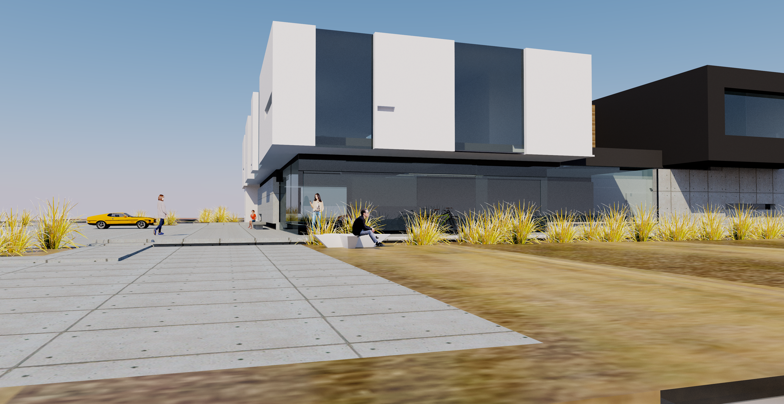 North Elevation rendering.