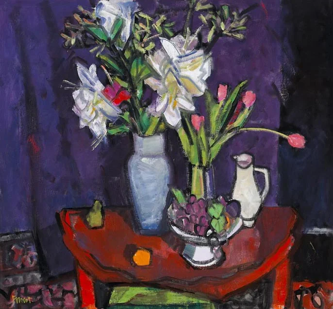 Amaryllis on Hall Table