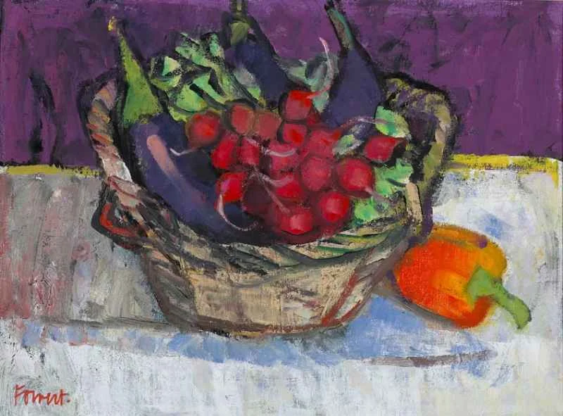 Basket with Radish