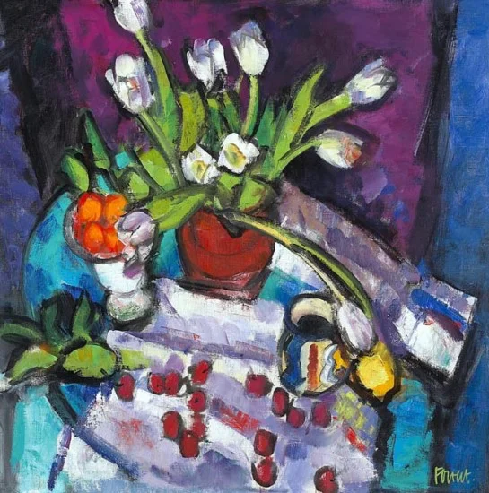 Cherries and Tulips