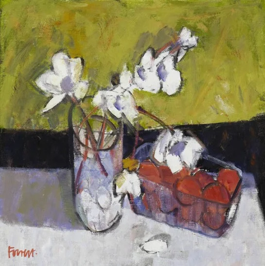 Flowers with Supermarket Fruits