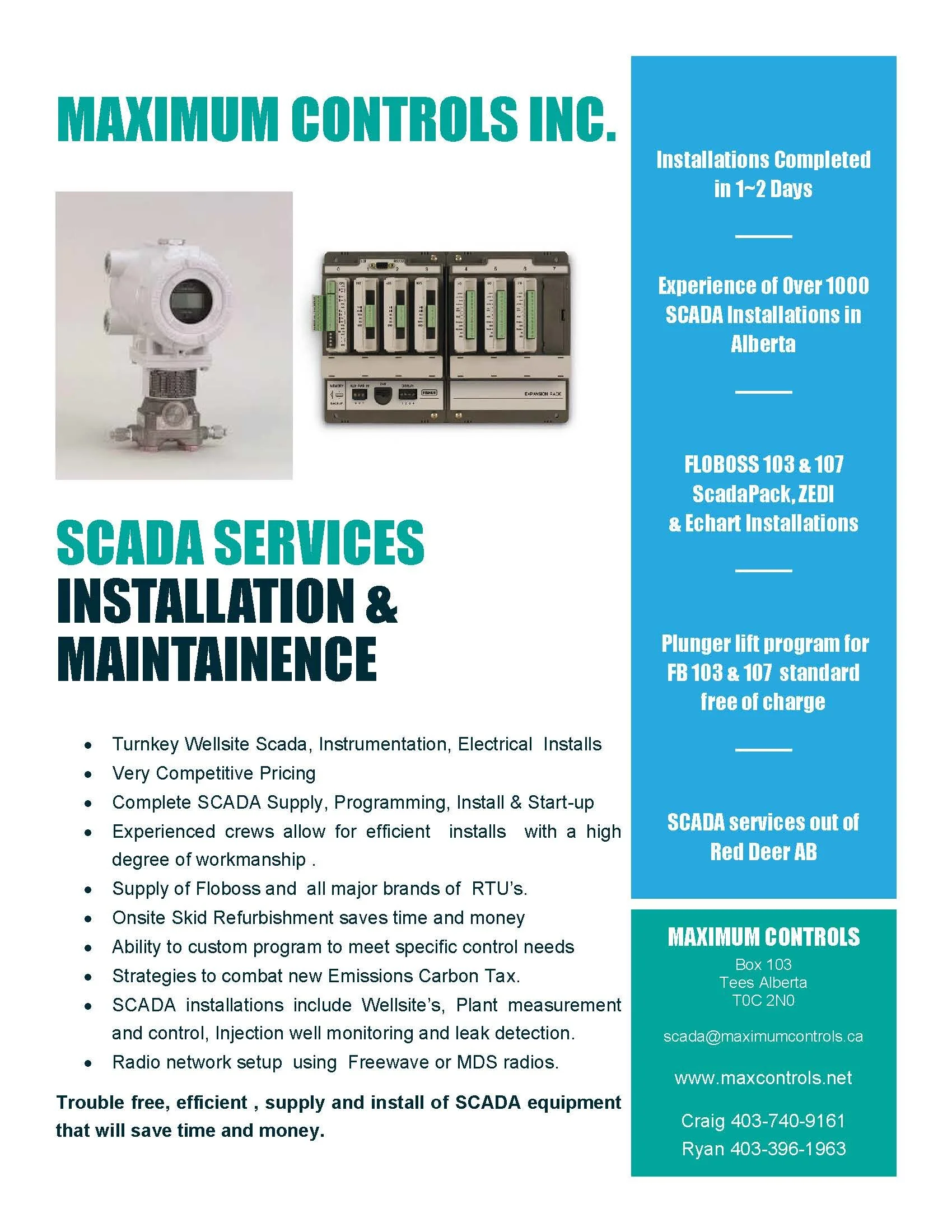 Maximum Controls Programming Remote Control SCADA — Maximum Controls Inc.