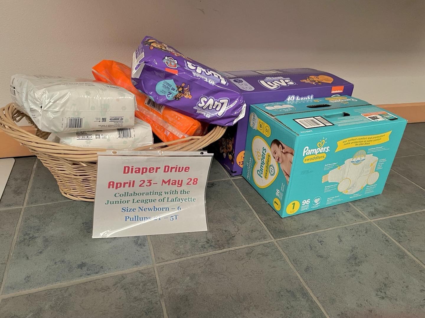 One more week to contribute to our diaper drive for families in need! Bring them to St Ambrose at 7500 South Boulder Road