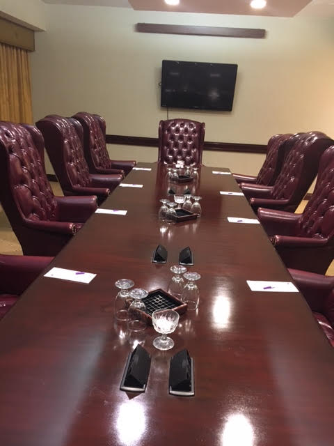 BoardRoom at Ontario Airport Hotel. FamTrip Greater Ontario CVB.