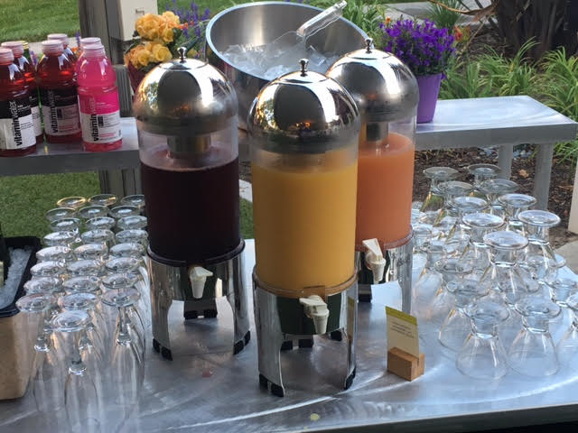 Refreshing Juice Bar at Doubletree Ontario. FamTrip Greater Ontario CVB.