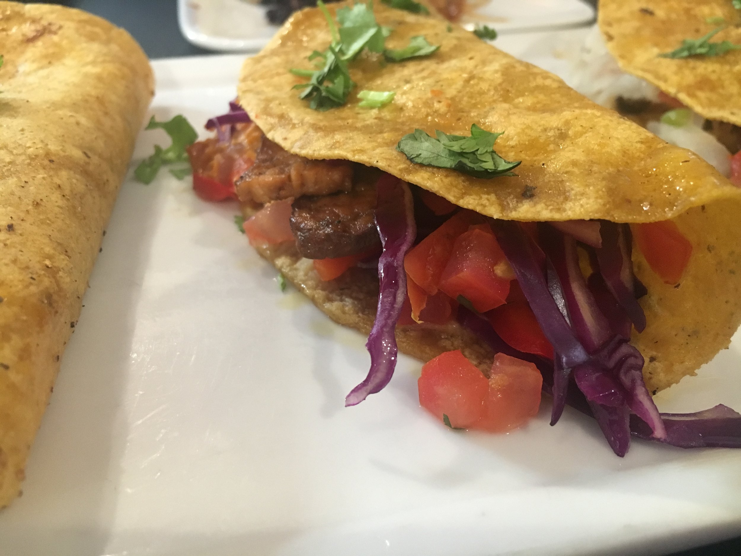 Veggie Tacos with Tempeh @suncafeLA