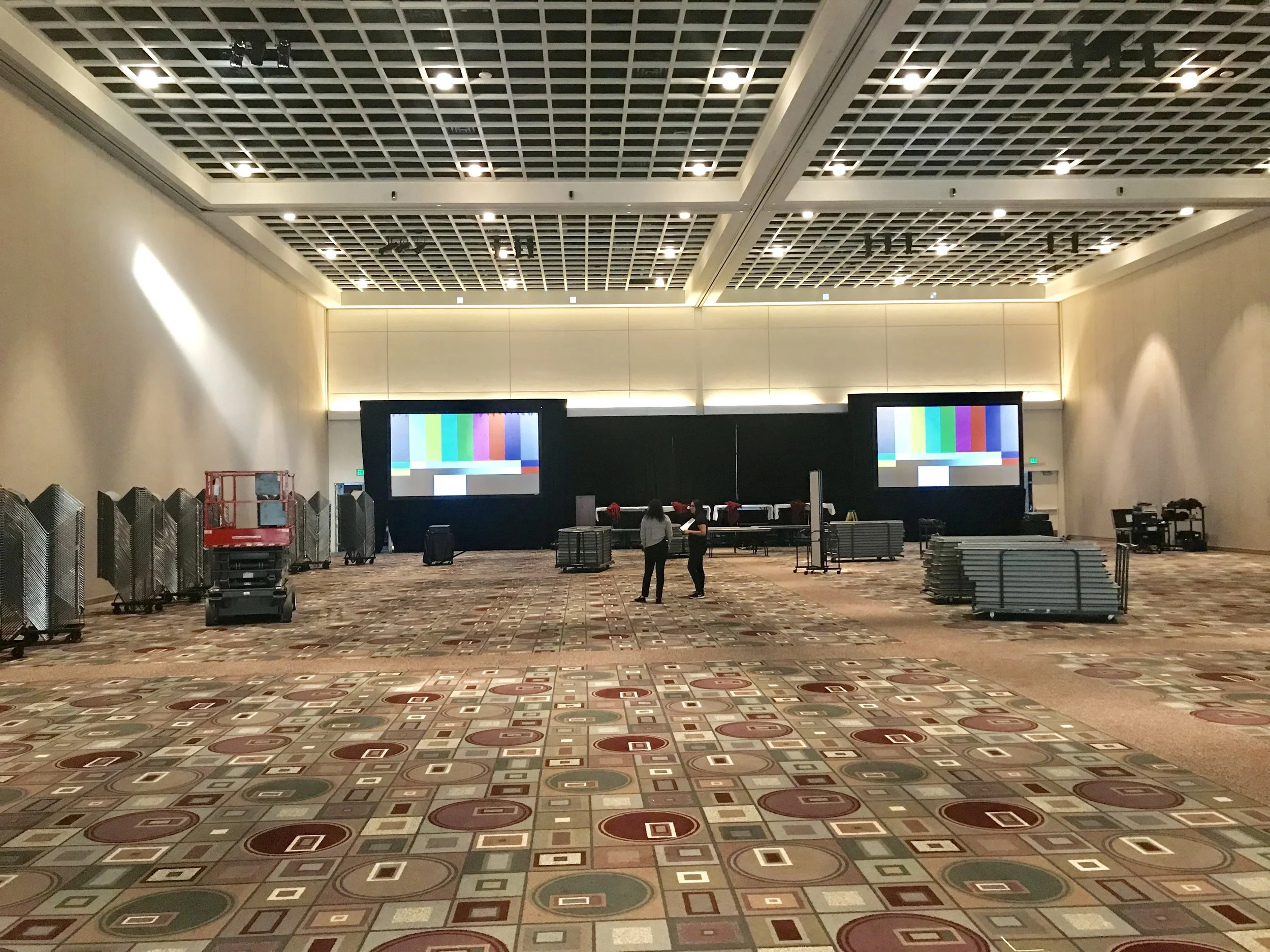 25,000 square foot Ballroom at Pasadena Convention Center.