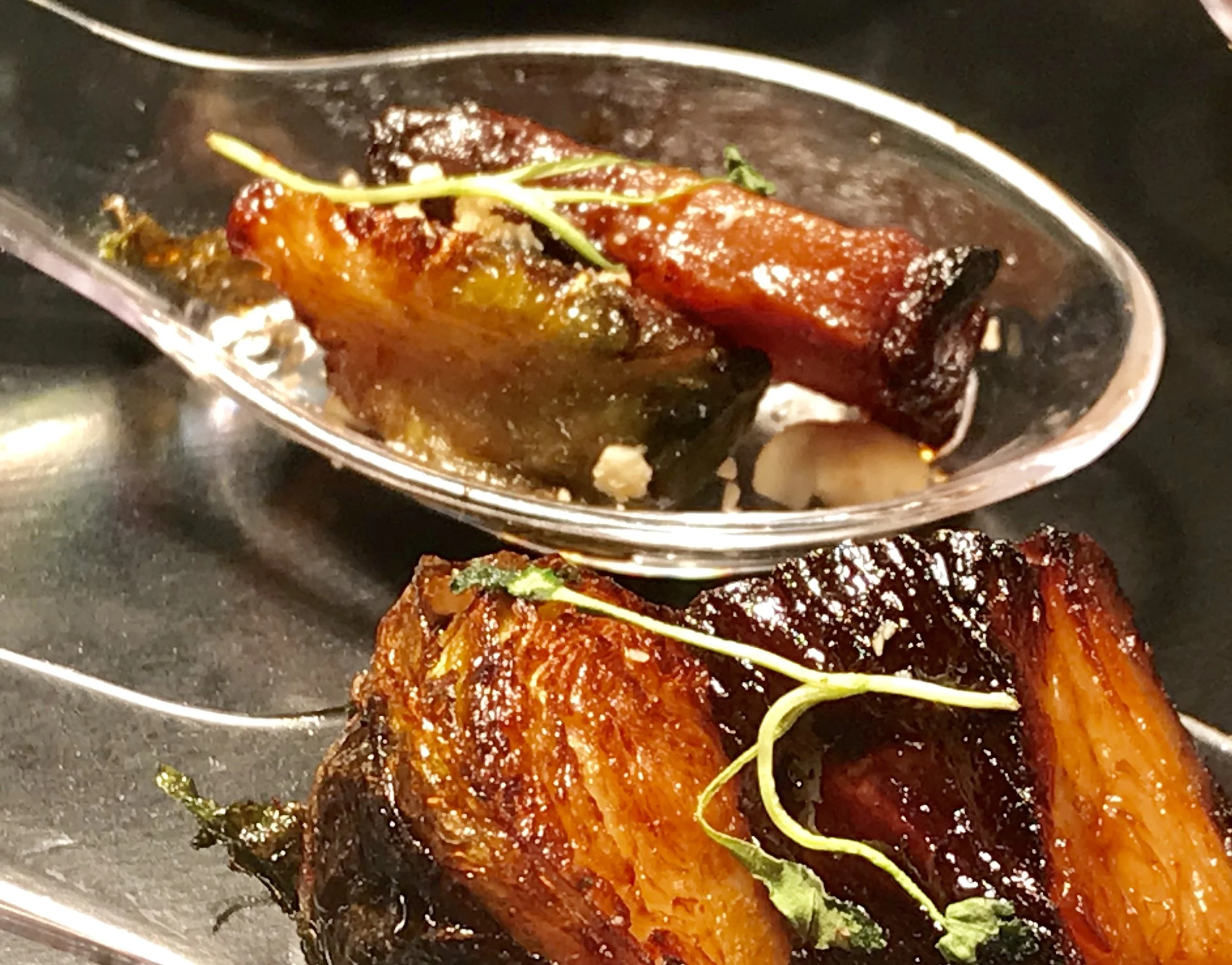 Braised Pork Belly & Brussel Sprouts