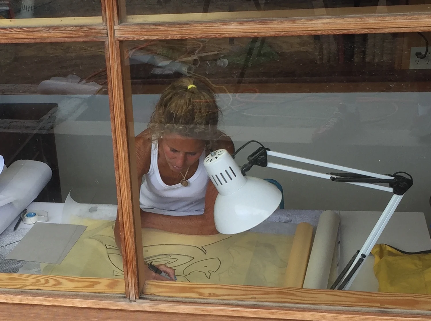 Sandra Vlock, artist in residence Joshua Tree, CA