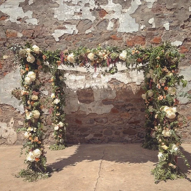  Pictured here is a Chuppah I helped design while freelancing for Svenja Brotz, owner and founder of Chestnut and Vine Floral Design on site at Kunde Winery in Sonoma.&nbsp; 