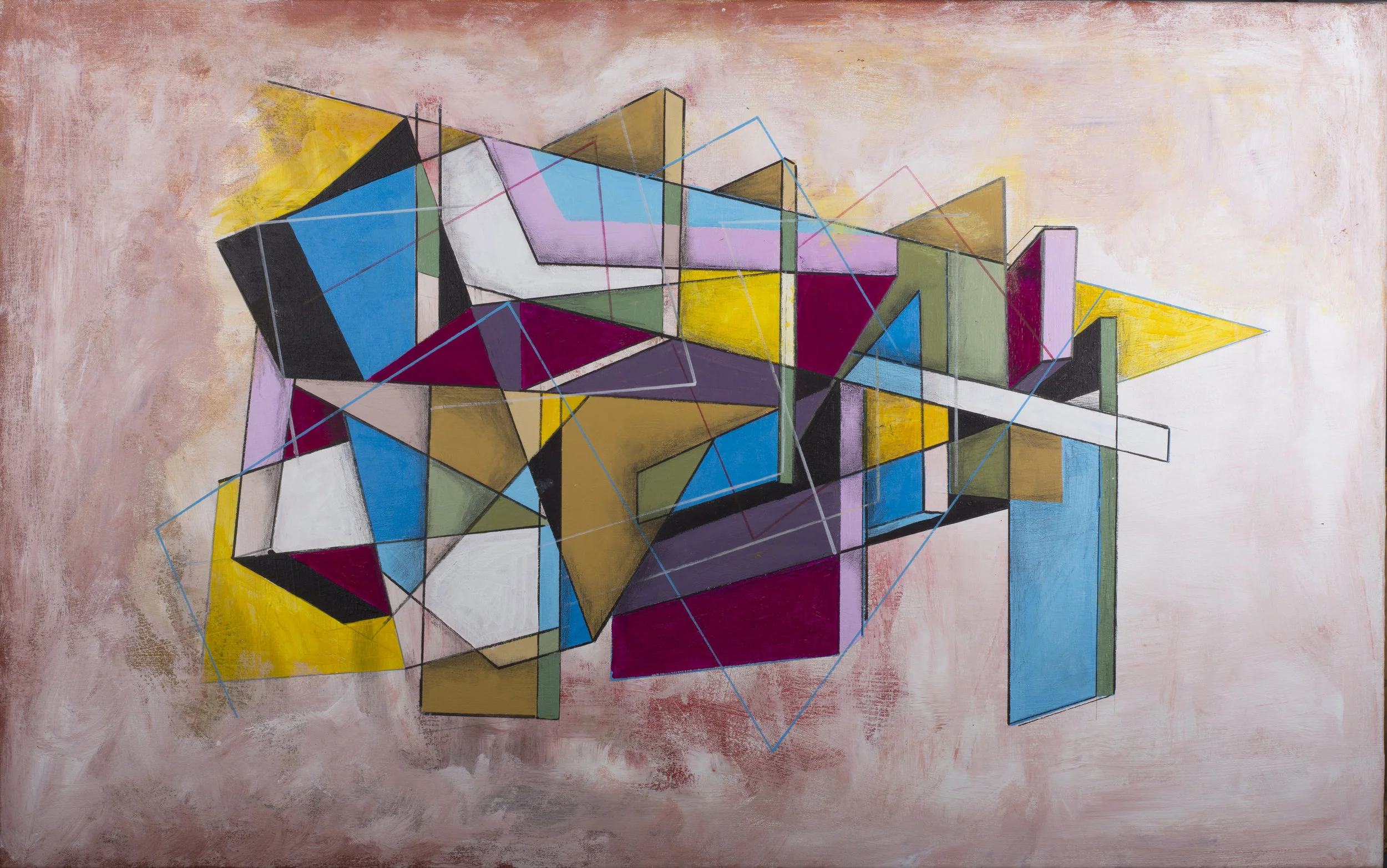 Watch this Space- 48" x 30" Acrylic on Canvas