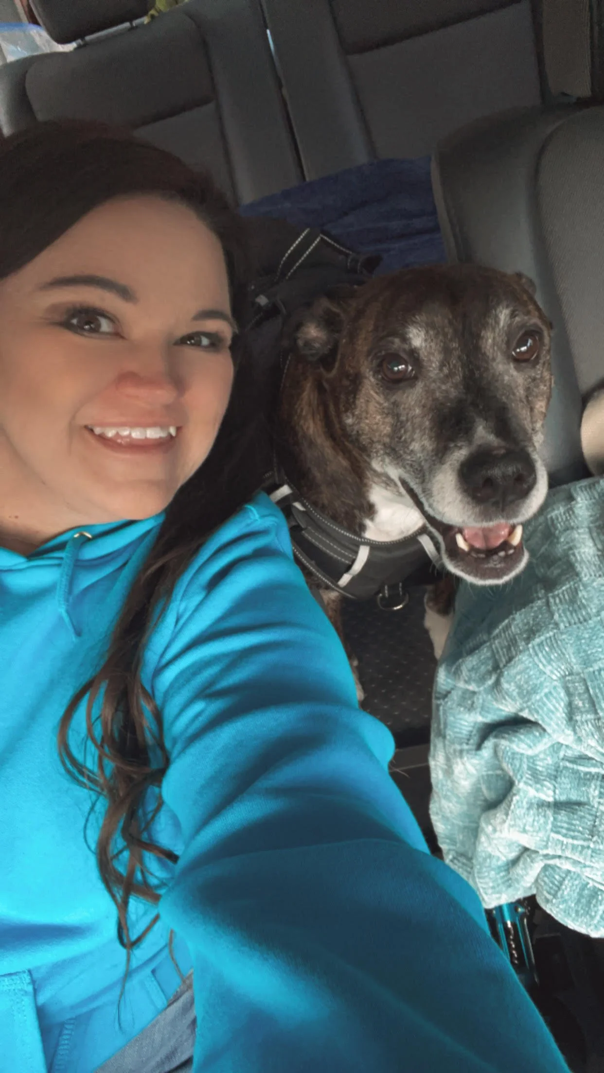 Brittney Beeler with her dog Jace
