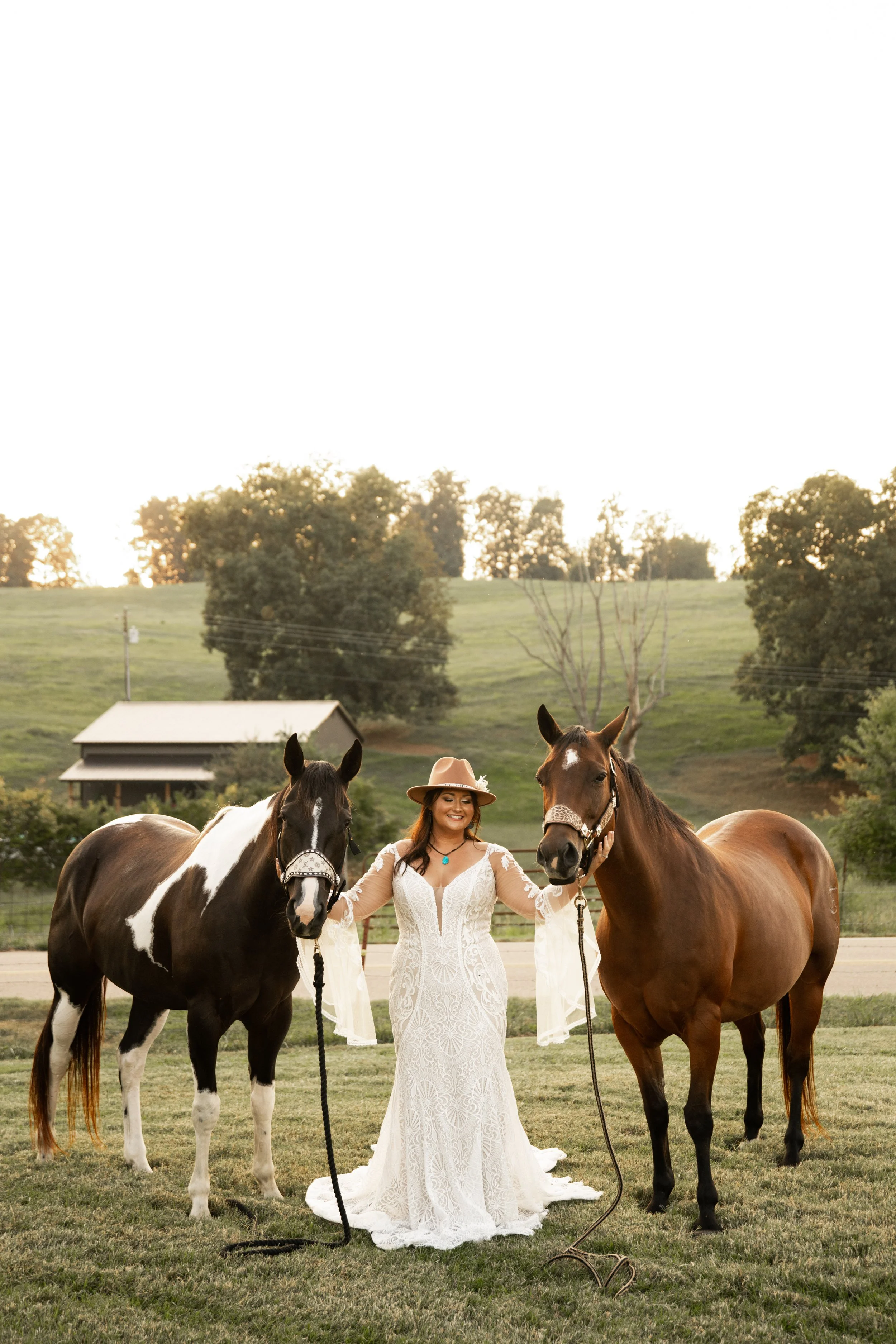 Country Bridal Session with Autumnal Hues 