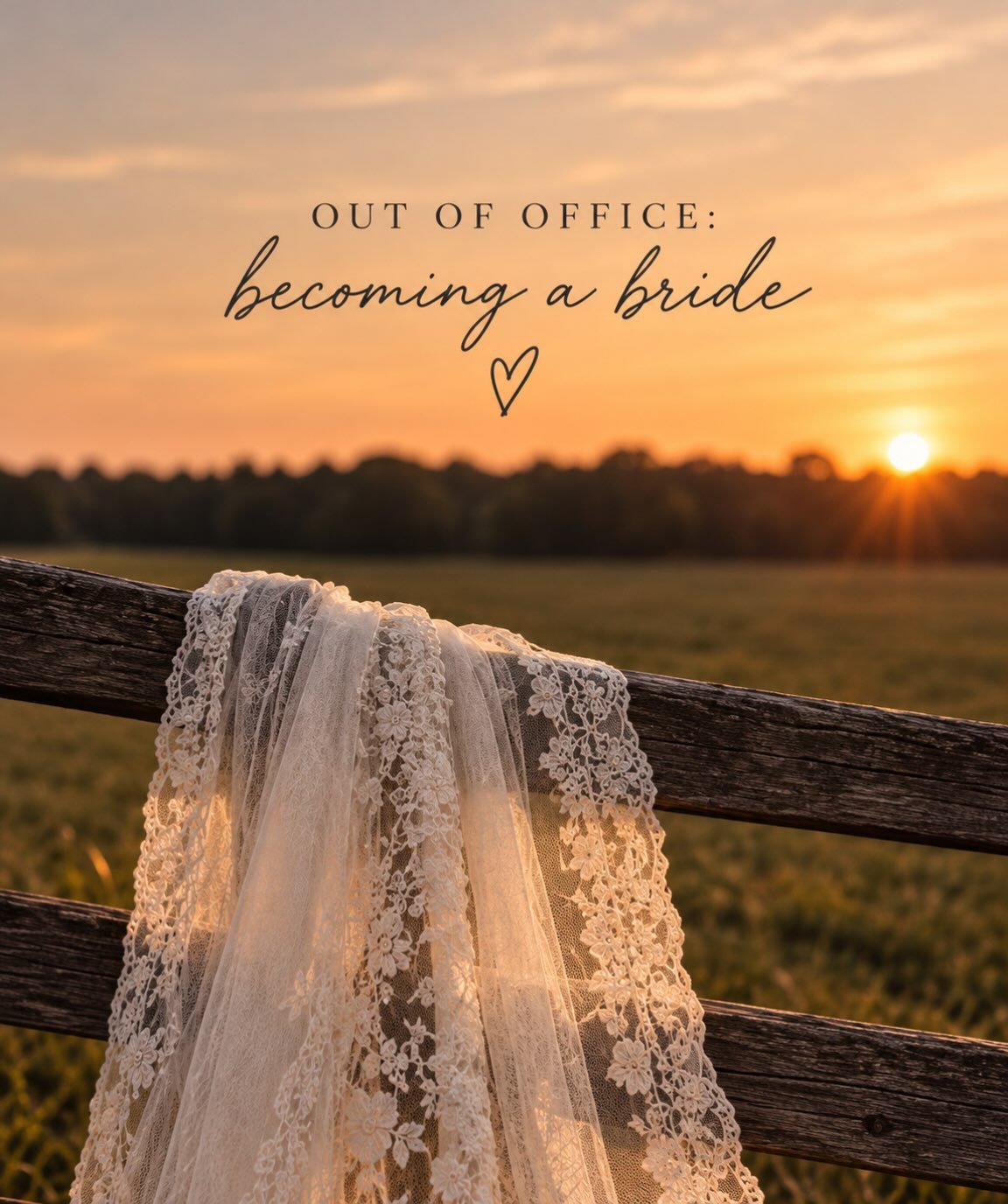 Out of Office: Becoming the bride. 💍🤍

After years of fluffing dresses, fixing veils, keeping timelines on track, and hyping up my brides - it&rsquo;s my turn! 

I&rsquo;m trading my camera for a bouquet, my photographer hat for a veil, and my wedd