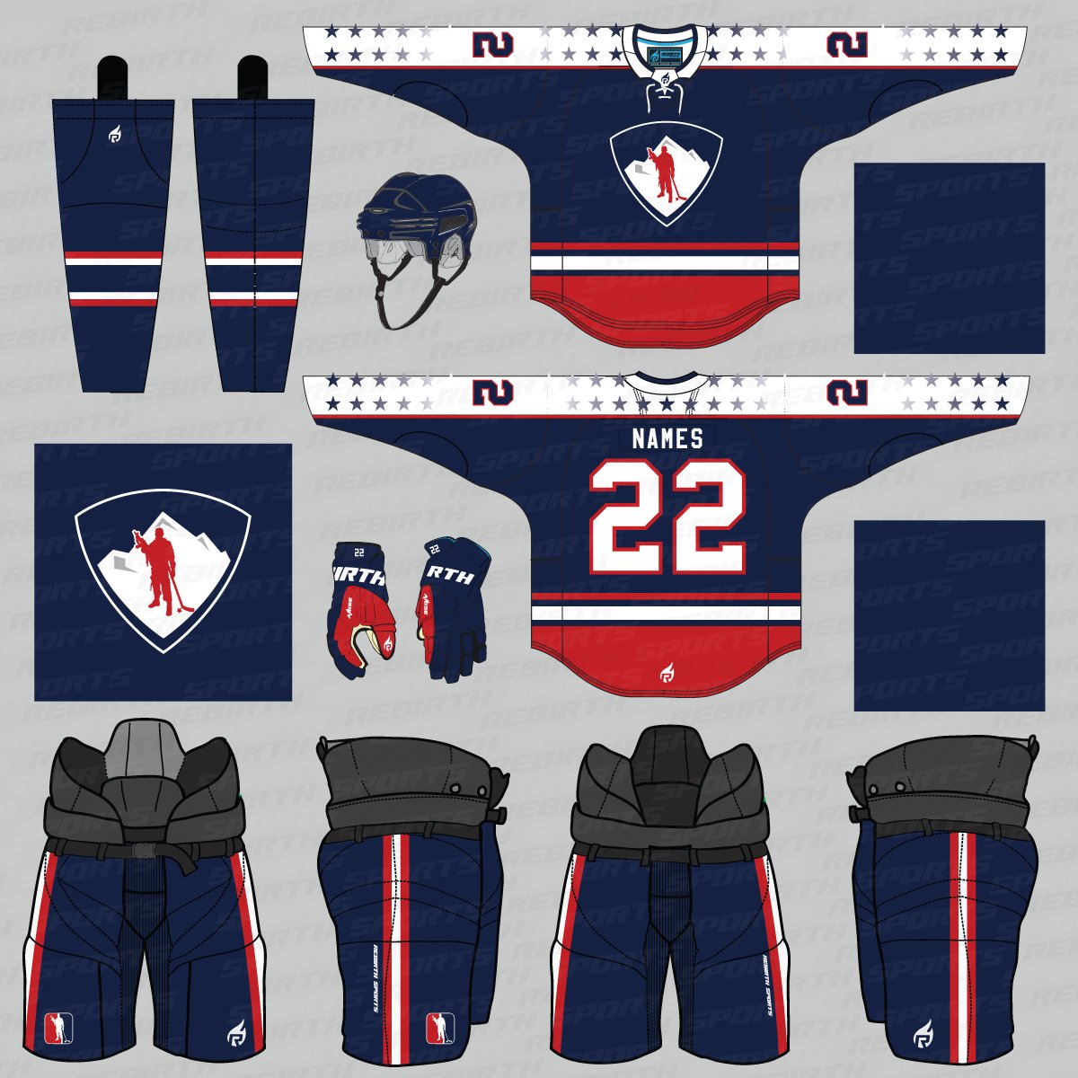 Rocky Mountian Patriots Jersey - Blue