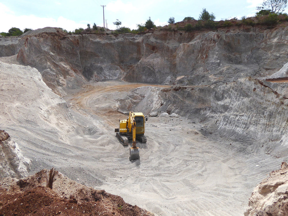 Sand production in quarry