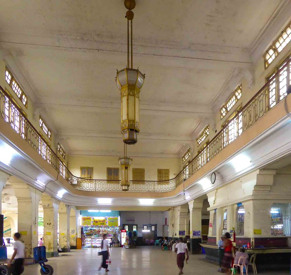 Yangon Railway Station interior