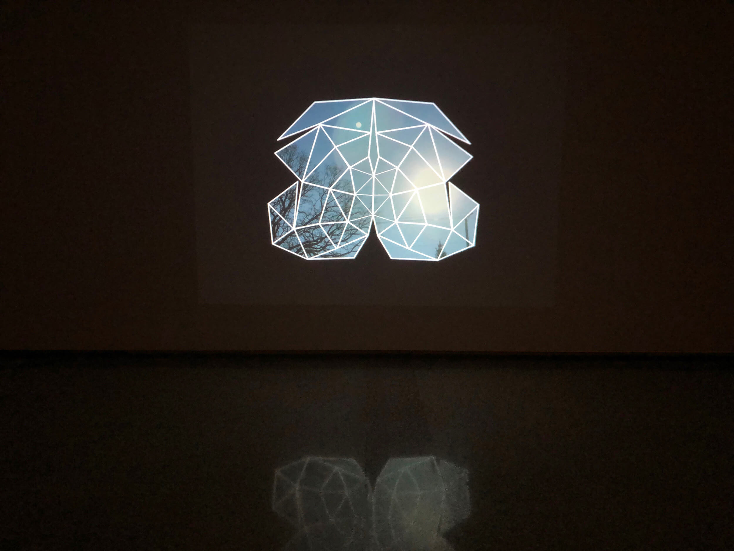 Solar Array Projected digital animation, 7 minutes with sound, 2019