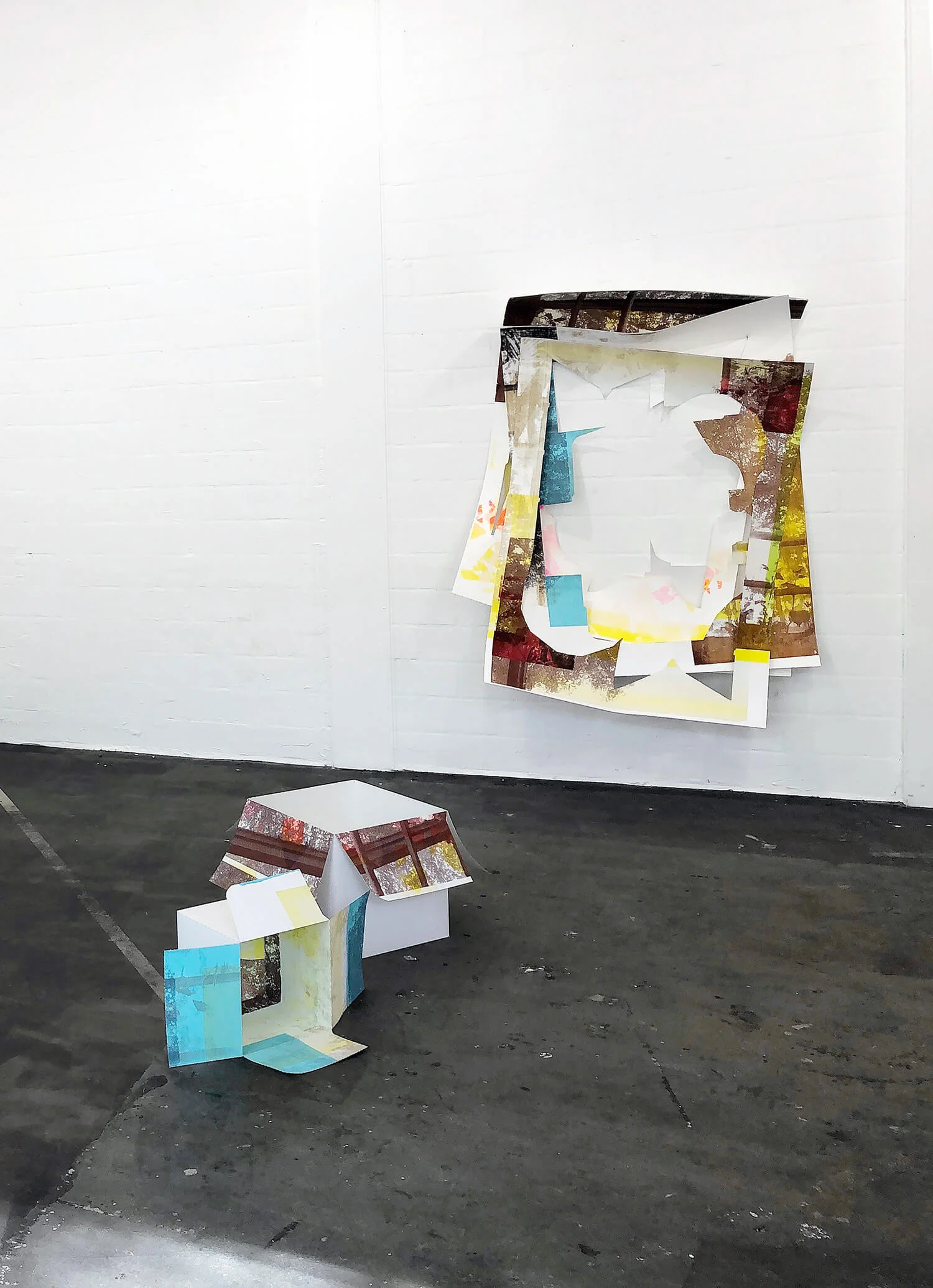 Fold and Gather Installation view, AGALab Amsterdam, 2019