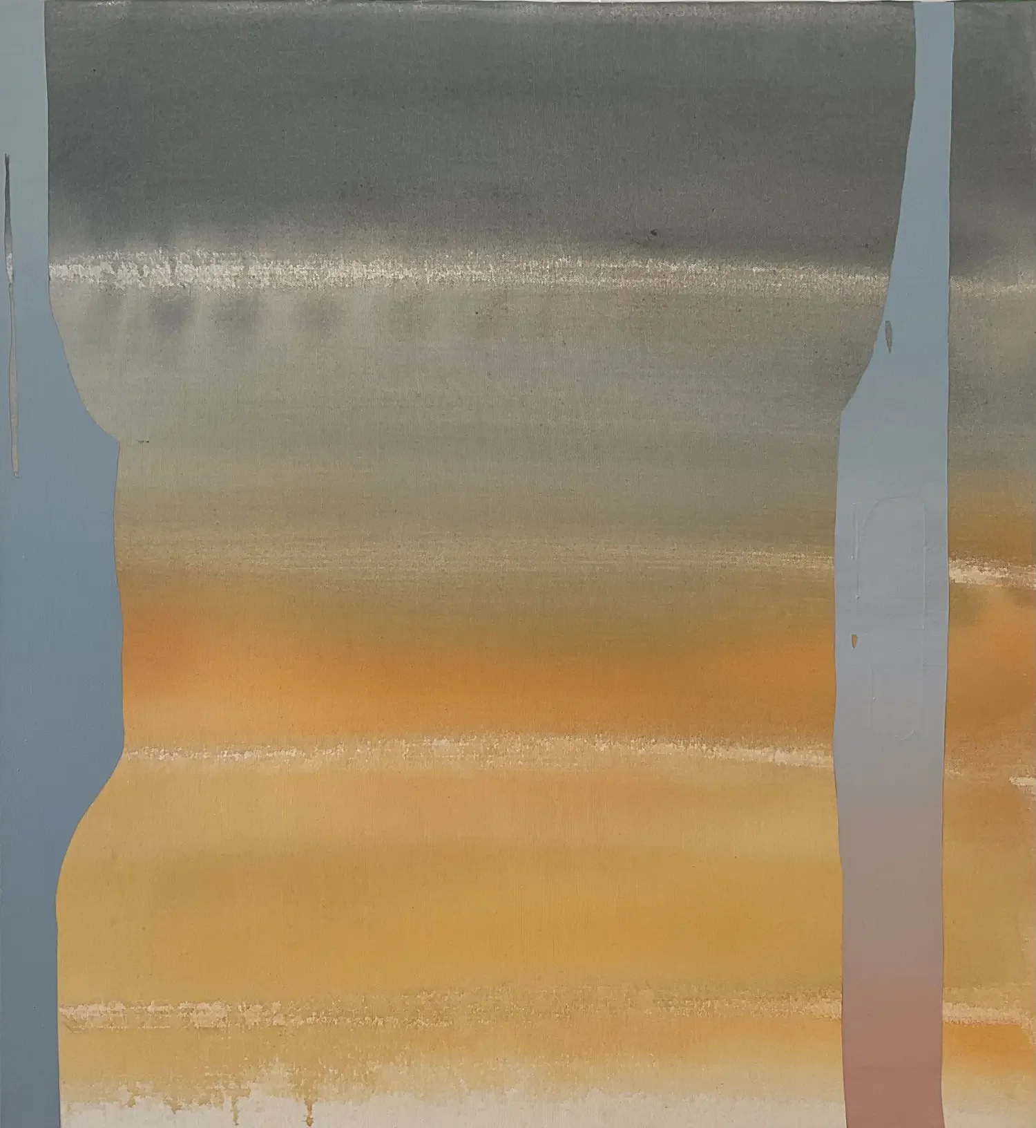 Clear Grey Orange 2025
Acrylic on canvas
30” x 28”